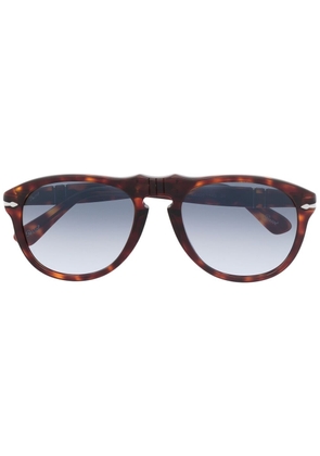 Persol tortoiseshell-effect pilot-frame sunglasses - Neutrals