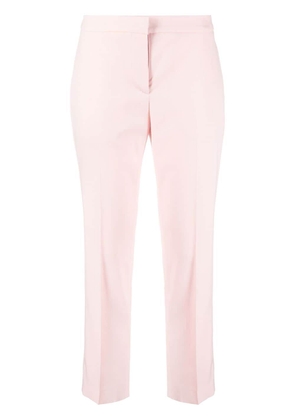 Alexander McQueen cropped slim-cut trousers - Pink
