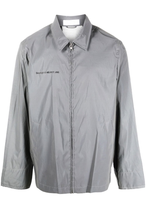 Helmut Lang logo zipped jacket - Silver
