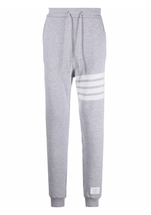 Thom Browne 4-Bar knitted track pants - Grey