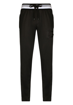 Dolce & Gabbana logo-tape track trousers - Black