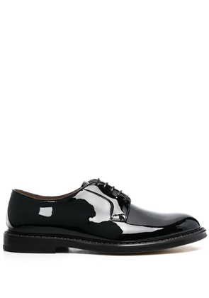 Doucal's high-shine leather derby shoes - Black