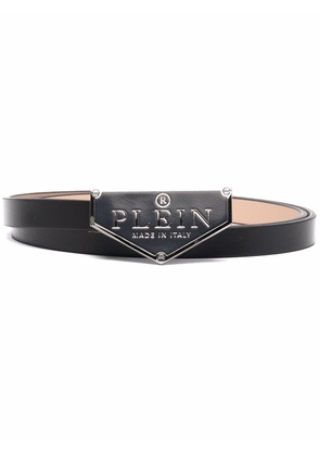 Philipp Plein Iconic Plein leather belt - Black