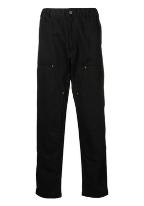 Yohji Yamamoto straight-leg cotton trousers - Black
