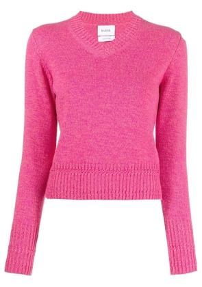 Barrie V-neck cashmere-knit top - Pink