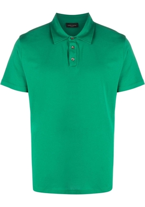 Roberto Collina short-sleeve cotton polo shirt - Green