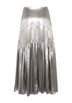 Lanvin metallic long skirt - Silver