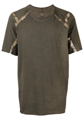 Isaac Sellam Experience contrast-trimmed short-sleeve T-shirt - Green