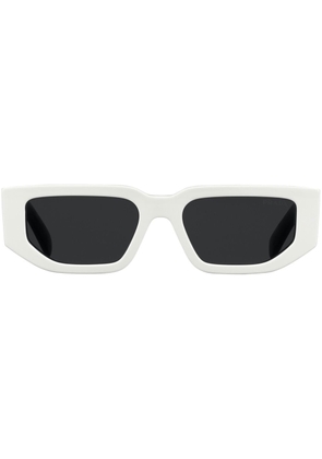 Prada Eyewear Symbole colour-block rectangle sunglasses - Black