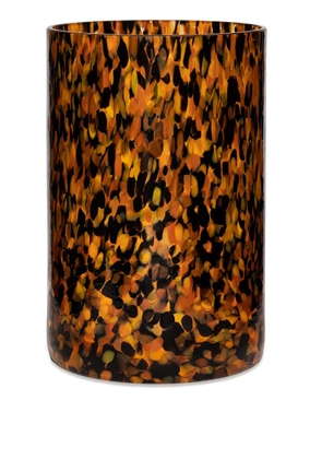 Stories of Italy Macchia Leopard vase (20cm) - Black