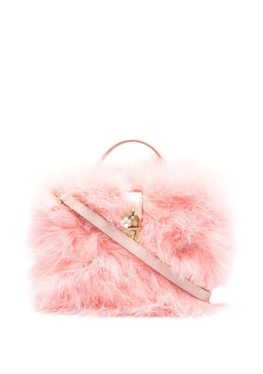 Dolce & Gabbana Dolce Box feather top-handle bag - Pink