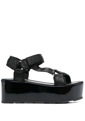 Versace Jeans Couture strappy platform sandals - Black