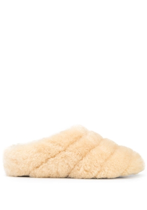 Proenza Schouler Rondo shearling slippers - Neutrals