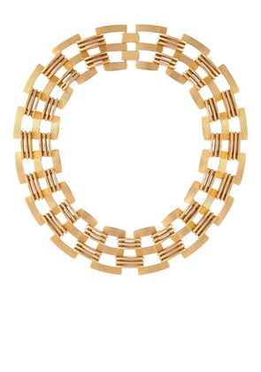 Susan Caplan Vintage 1980s Monet chain-link necklace - Gold