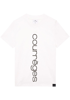 Courrèges logo-print cotton T-shirt - White