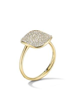 IPPOLITA 18kt yellow gold Stardust medium flower diamond disc ring
