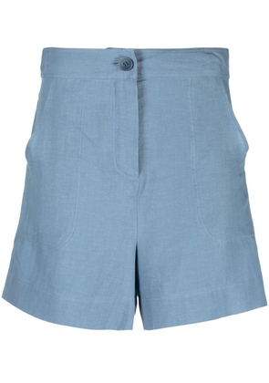 ERES high-rise linen shorts - Blue