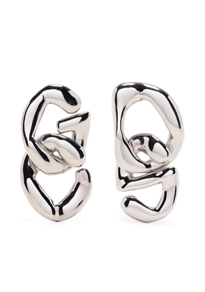 Gcds sculptural hoop earrings - Silver