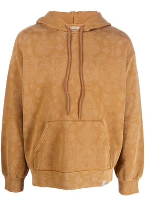 Carhartt WIP baroque print drawstring hoodie - Brown