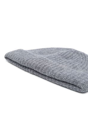 Yves Salomon cable-knit cashmere beanie - Grey