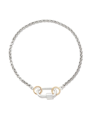 Marla Aaron 14kt yellow gold and silver Baby Lock bracelet