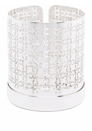Christofle small Iconik Hurricane silver-plated candle holder