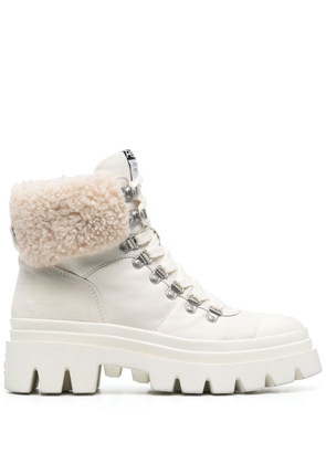 Ash faux-fur detail boots - White