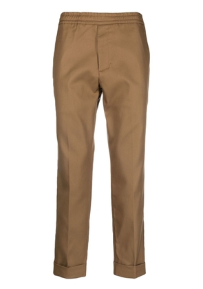 Costumein turn-up straight-leg trousers - Brown