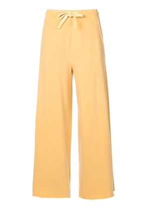 Osklen drawstring wide-leg trousers - Yellow