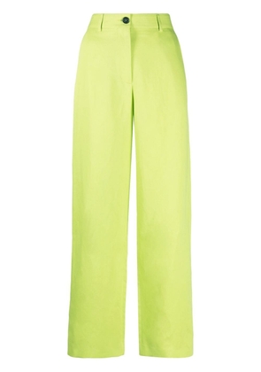 MSGM high-waisted wide-leg trousers - Green