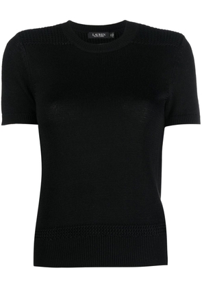 Lauren Ralph Lauren crew-neck fitted T-shirt - Black