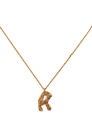 LOVENESS LEE R Alphabet necklace - Gold