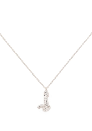 LOVENESS LEE J alphabet pendant necklace - Silver