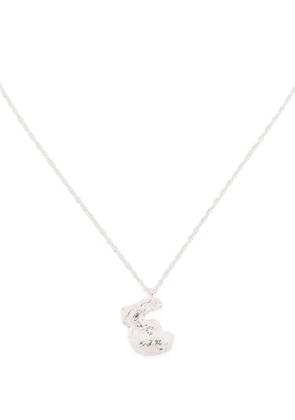 LOVENESS LEE E alphabet pendant necklace - Silver