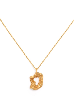 LOVENESS LEE D alphabet pendant necklace - Gold