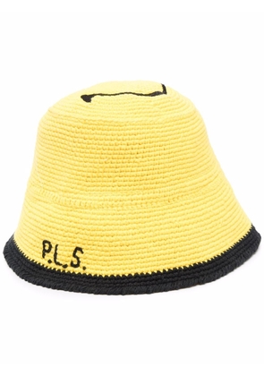 Philosophy Di Lorenzo Serafini x Smiley Company crochet hat - Yellow