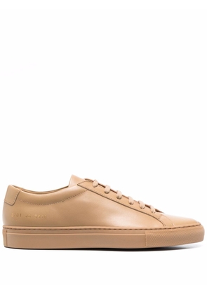 Common Projects polished-finish lace-up sneakers - Brown