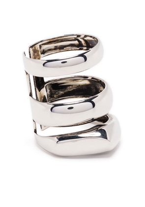 Alexander McQueen short stacked ring - Silver