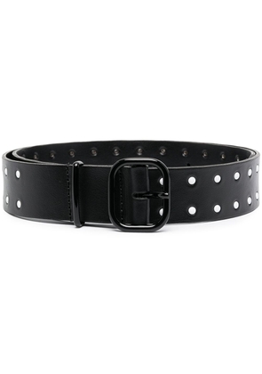 Philosophy Di Lorenzo Serafini cut-out leather belt - Black