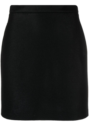 Harris Wharf London brushed virgin-wool skirt - Black