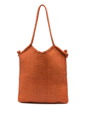 DRAGON DIFFUSION Minga leather tote bag - Orange
