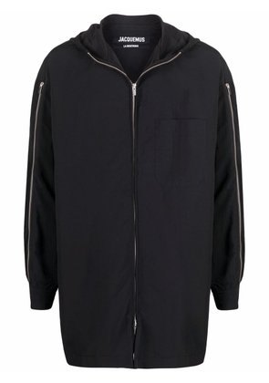 Jacquemus zip-sleeve coat - Black