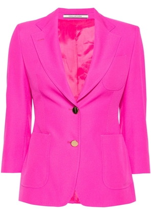Tagliatore single-breasted crepe blazer - Pink
