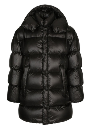 Dolce & Gabbana padded hooded midi coat - Black