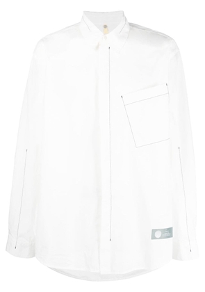 OAMC asymmetric pocket long sleeve shirt - White
