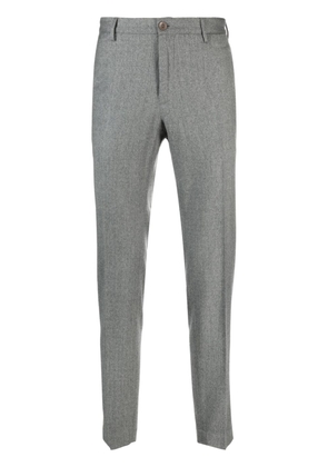 Incotex mélange tapered-leg trousers - Grey