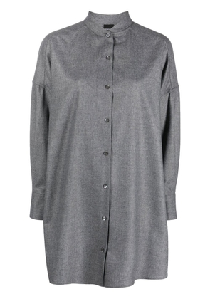 ASPESI oversized rounded-collar shirt - Grey