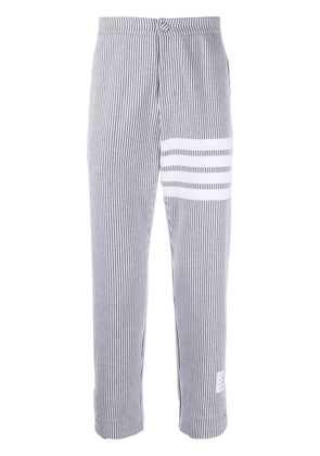 Thom Browne 4-Bar seersucker tailored trousers - Grey