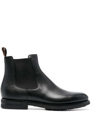 Santoni leather Chelsea boots - Black