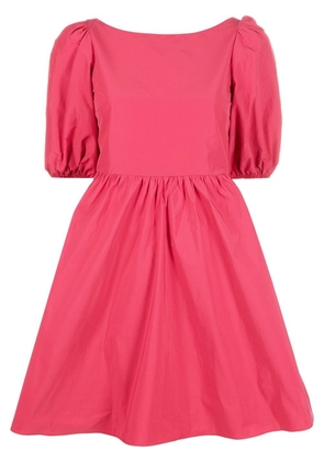 RED Valentino puff-sleeved A-line dress - Pink